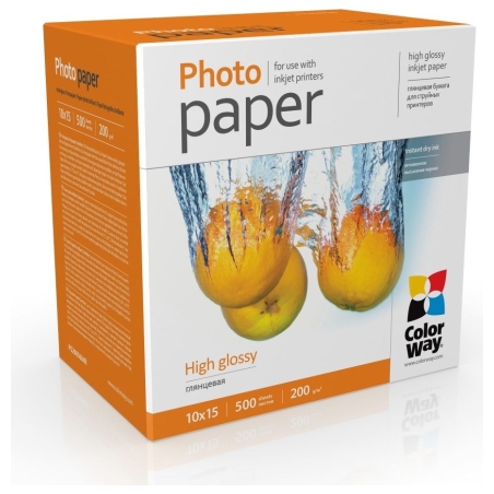 Colorway Photo Paper, 500 sheets | High Glossy | 200 g/m² | 10x15