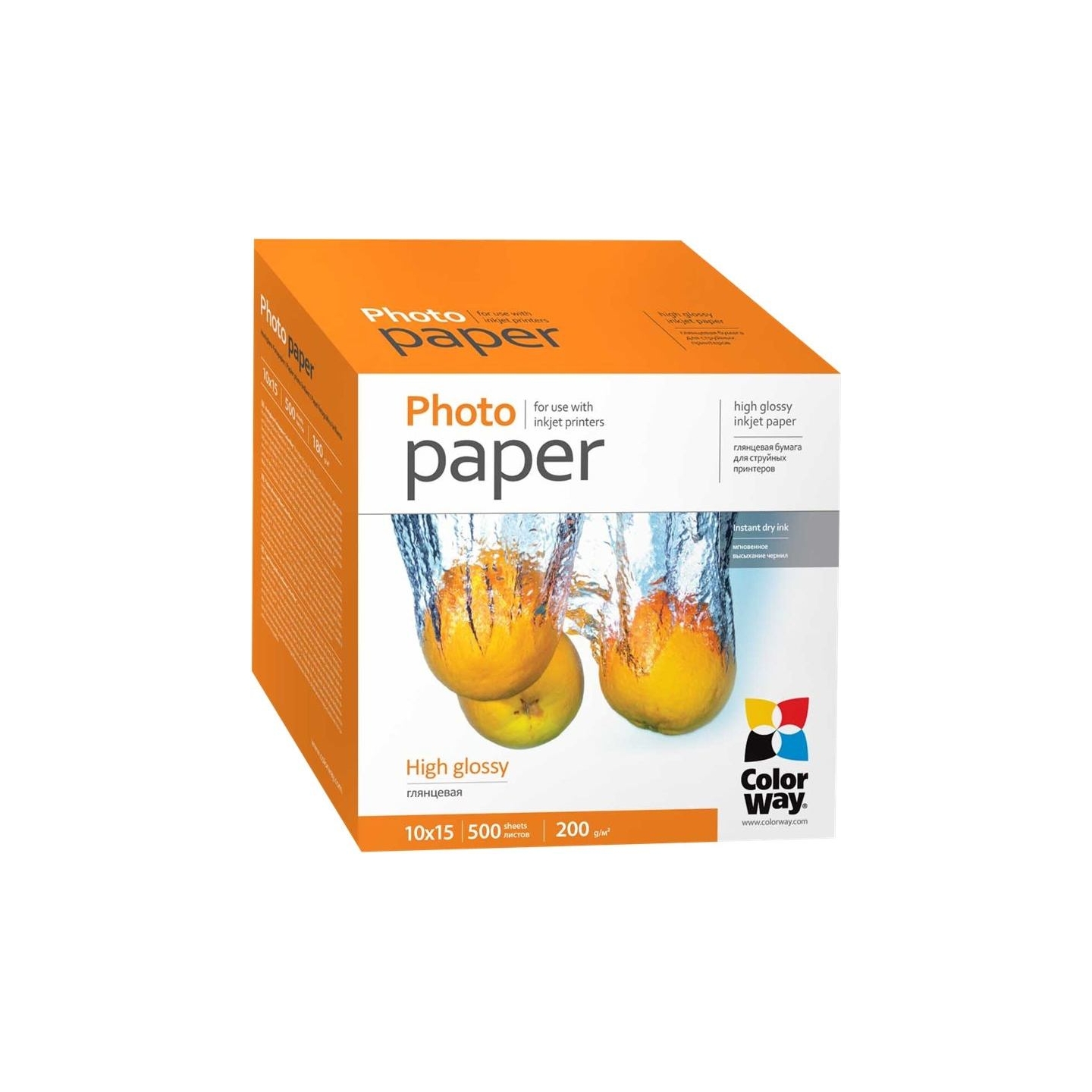 Colorway Photo Paper, 500 sheets | High Glossy | 200 g/m² | 10x15