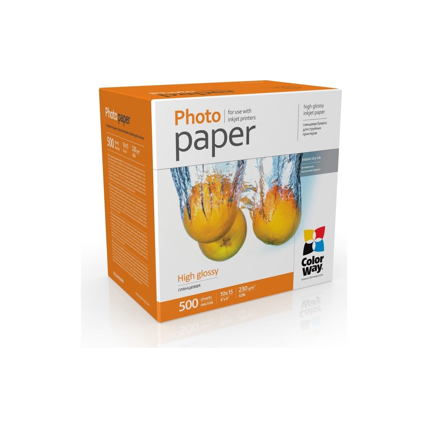 Colorway Photo Paper, 500 sheets | High Glossy | 230 g/m² | 10x15