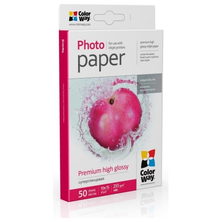 Colorway Photo Paper, 50 sheets | Premium High Glossy | 255 g/m² | 10x15