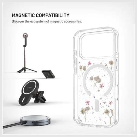 Fixed MagBloom | Back cover | Apple | iPhone 17 Pro | TPU | Blush Plum