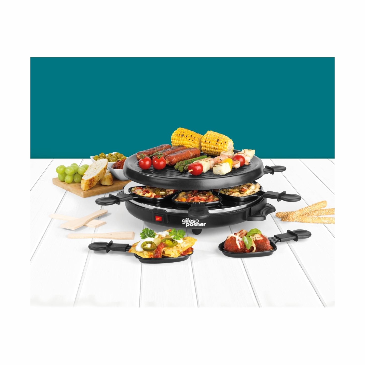 Giles & Posner EK4511GV2VDE Tabletop Raclette Grill