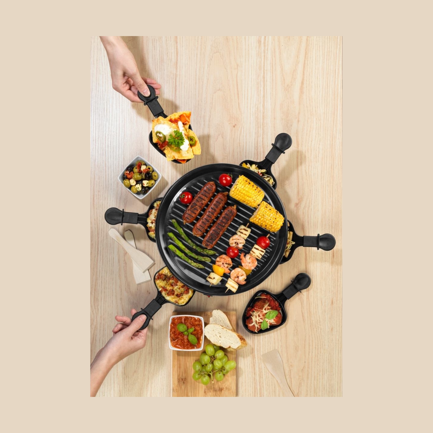Giles & Posner EK4511GV2VDE Tabletop Raclette Grill