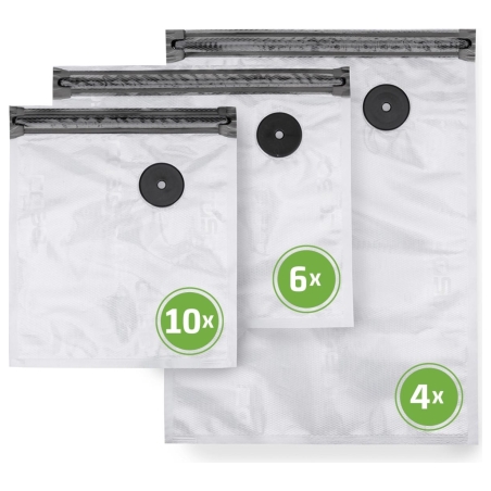 Caso | Vacu ZIP-Bags Set | 01243 | Transparent