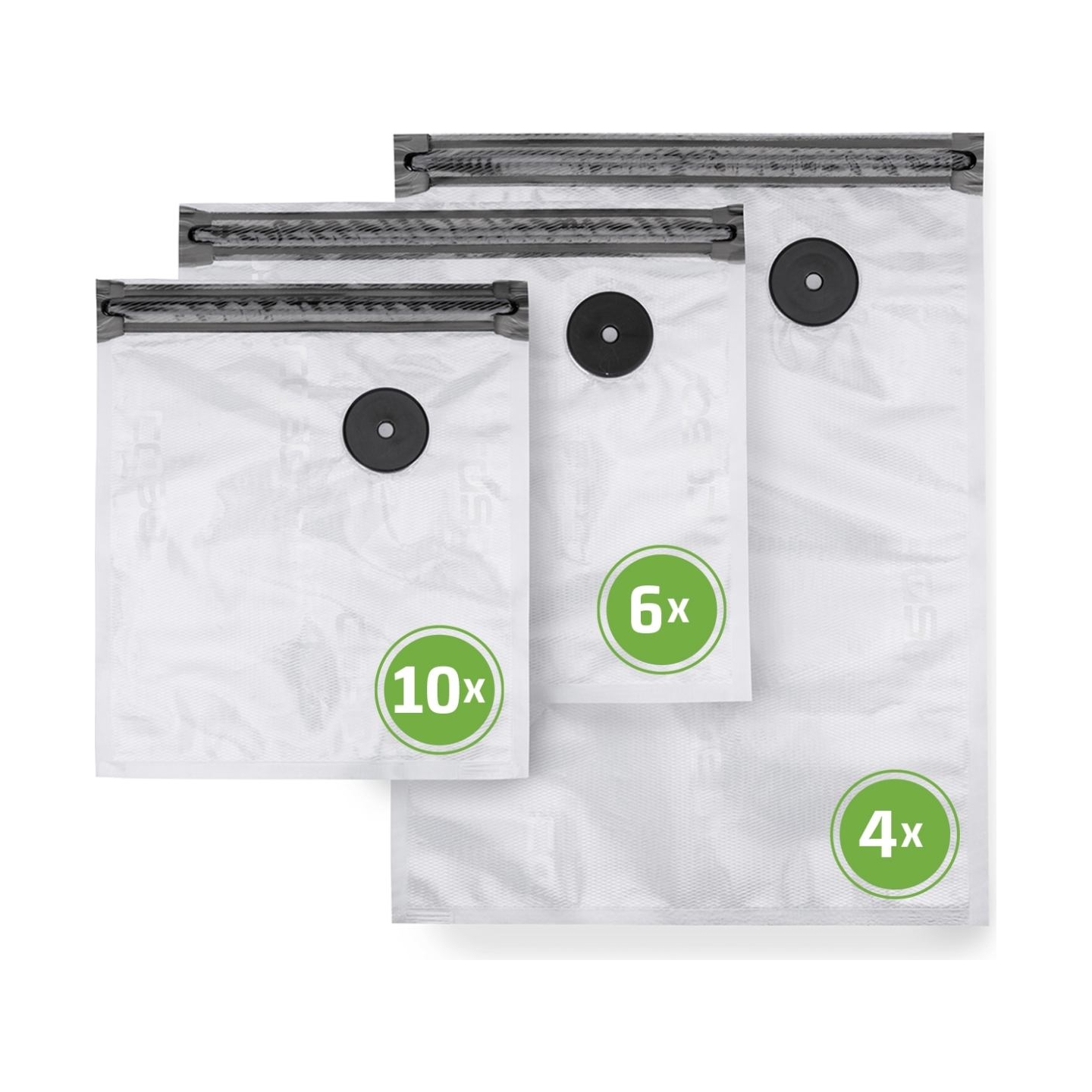 Caso | Vacu ZIP-Bags Set | 01243 | Transparent
