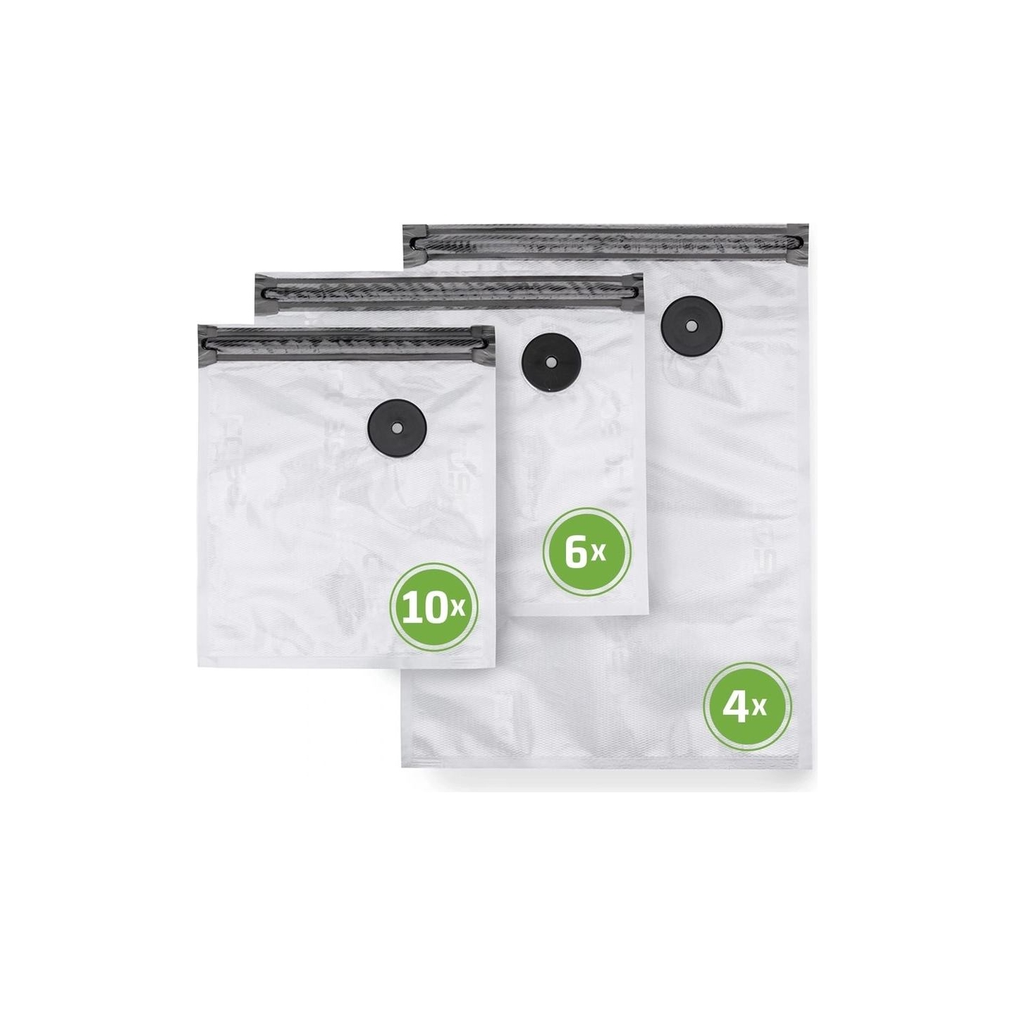 Caso | Vacu ZIP-Bags Set | 01243 | Transparent