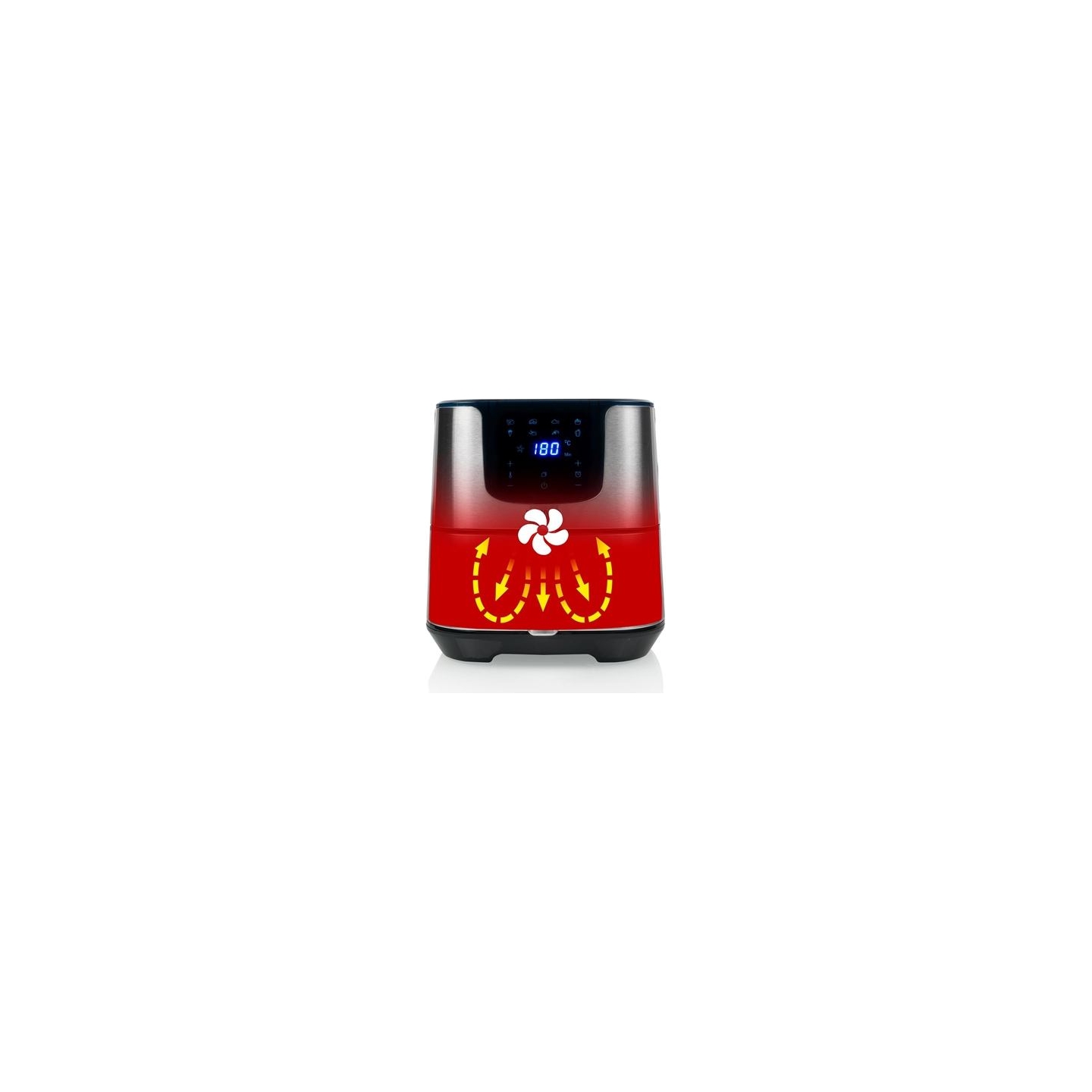 Princess | Digital Aerofryer Deluxe XXL | 182060 | Power 1700 W | Capacity 5.5 L | Black/Stainless Steel