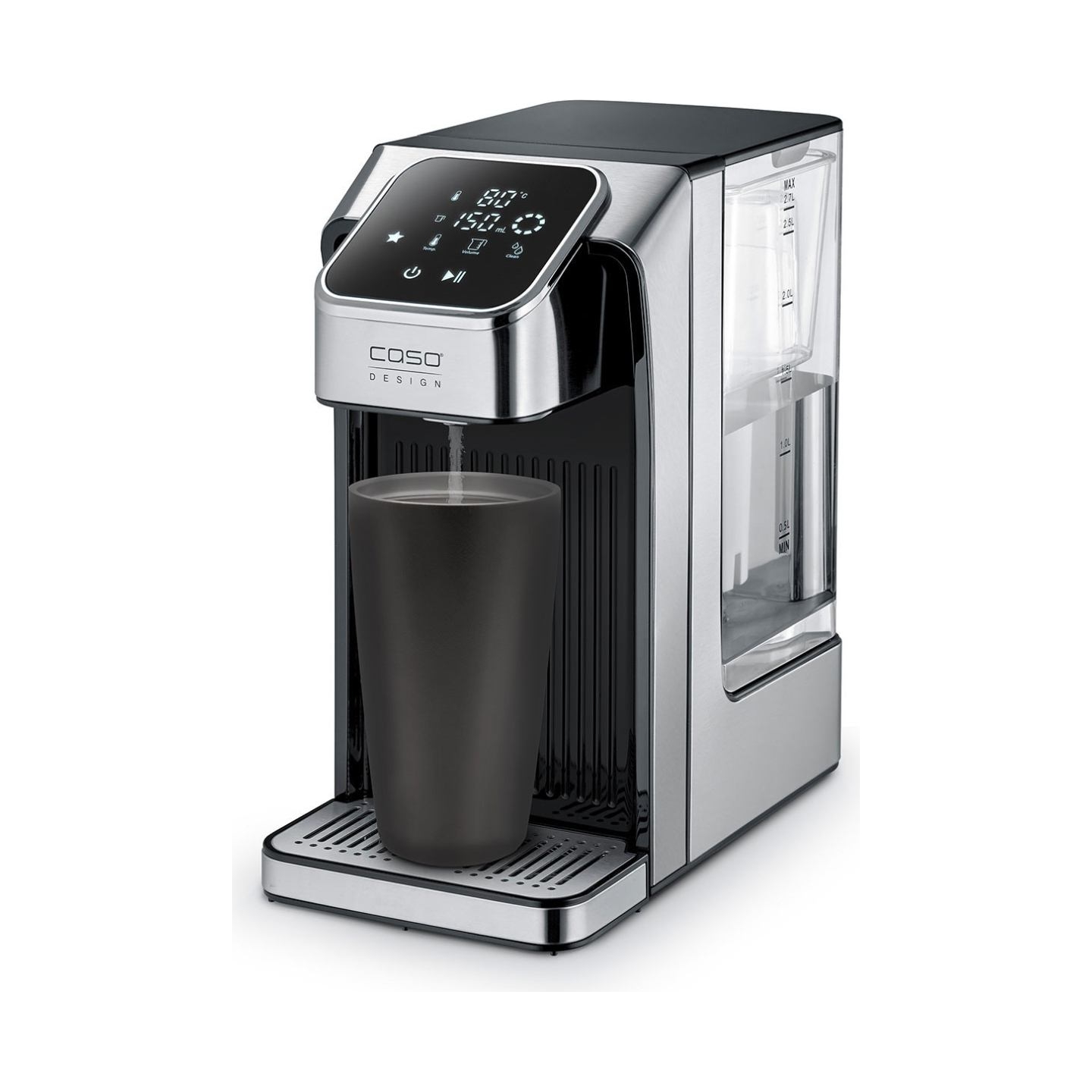 Caso Turbo Hot Water Dispenser | HW 770 Advanced | Water Dispenser | 2600 W | 2.7 L | Plastic/Stainless Steel | Black/Stainless 