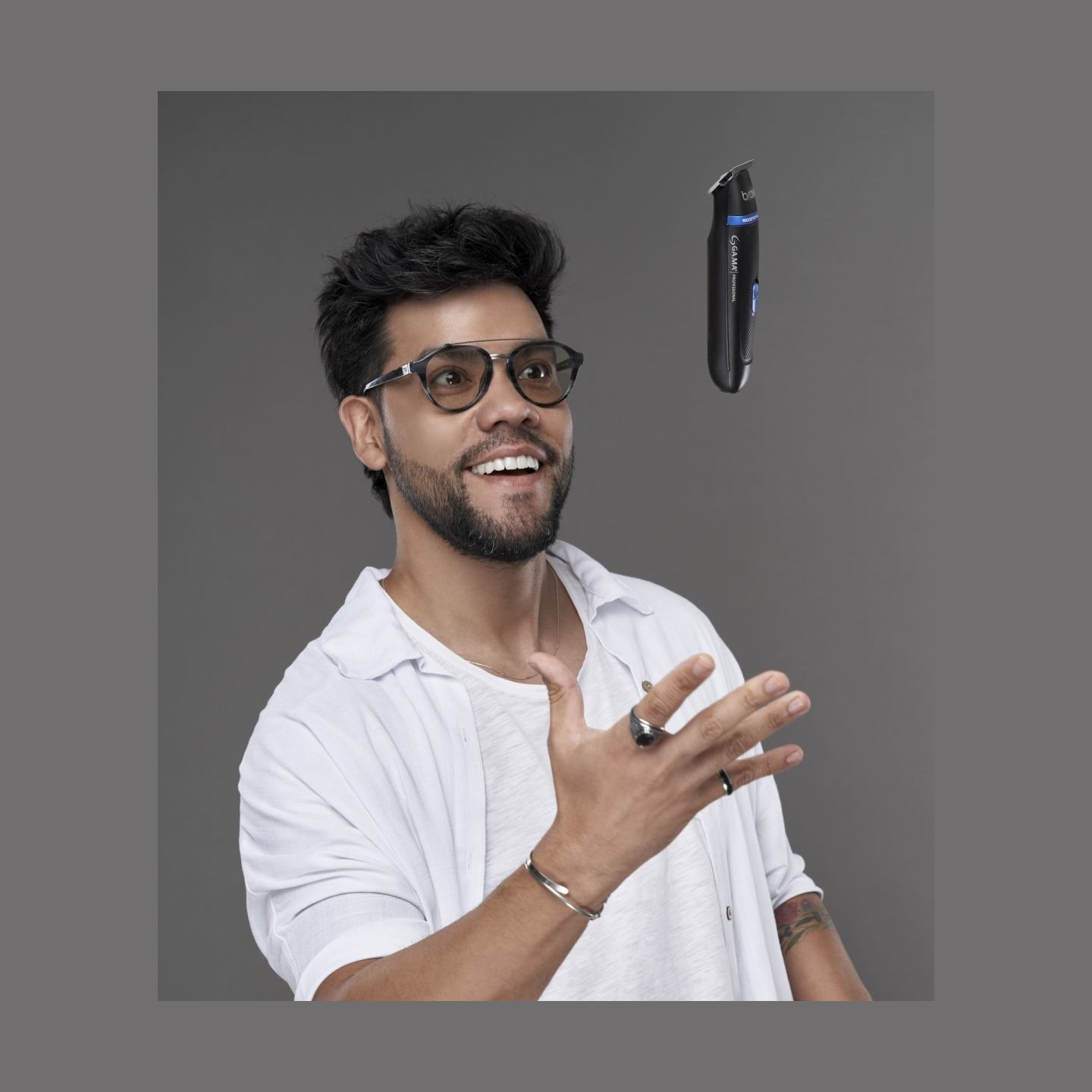 Ga.ma Trimmer | PM6502 Beetle Lumine | Corded/Cordless | Black