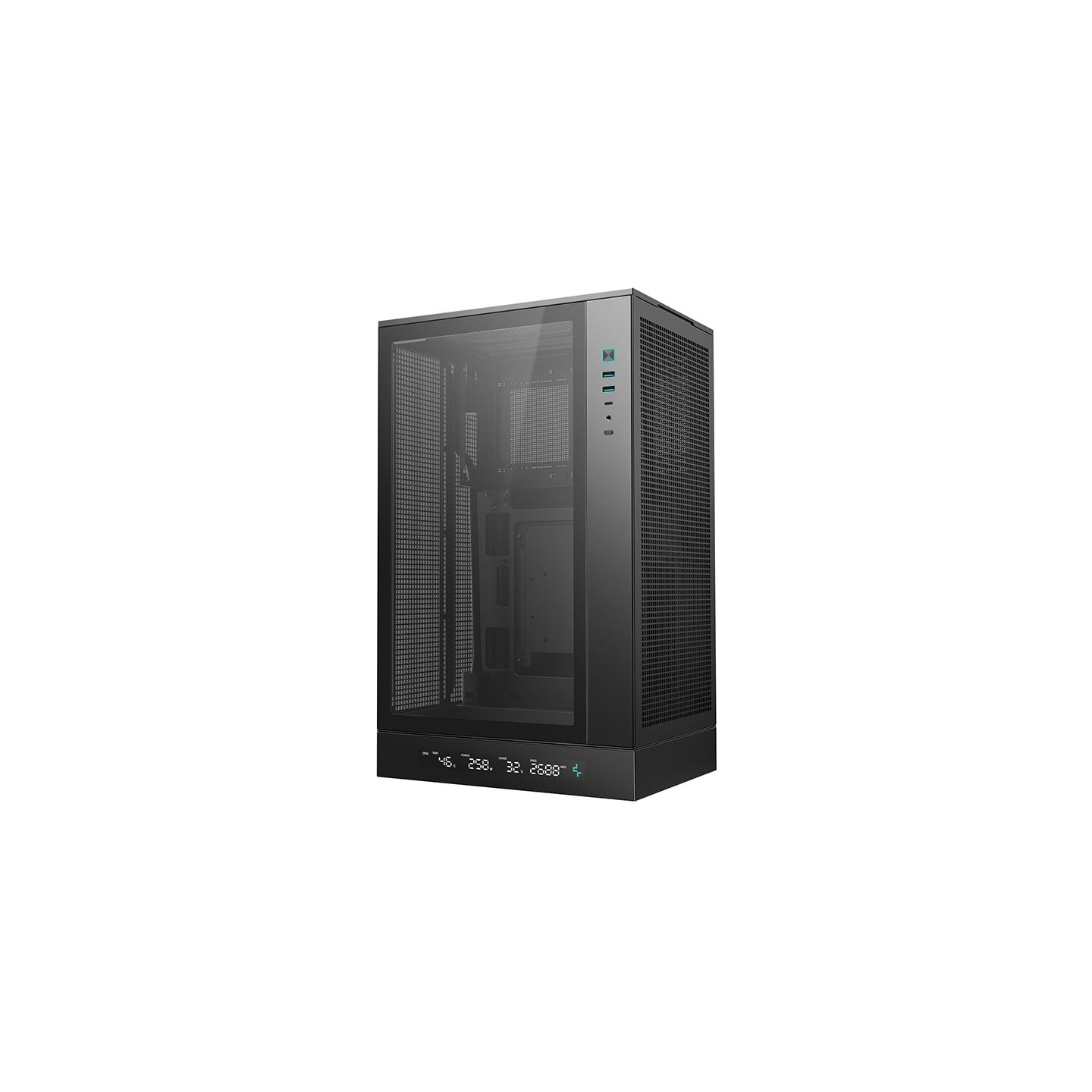 Deepcool CH270 DIGITAL | Black | Mini-Tower | ATX PS2