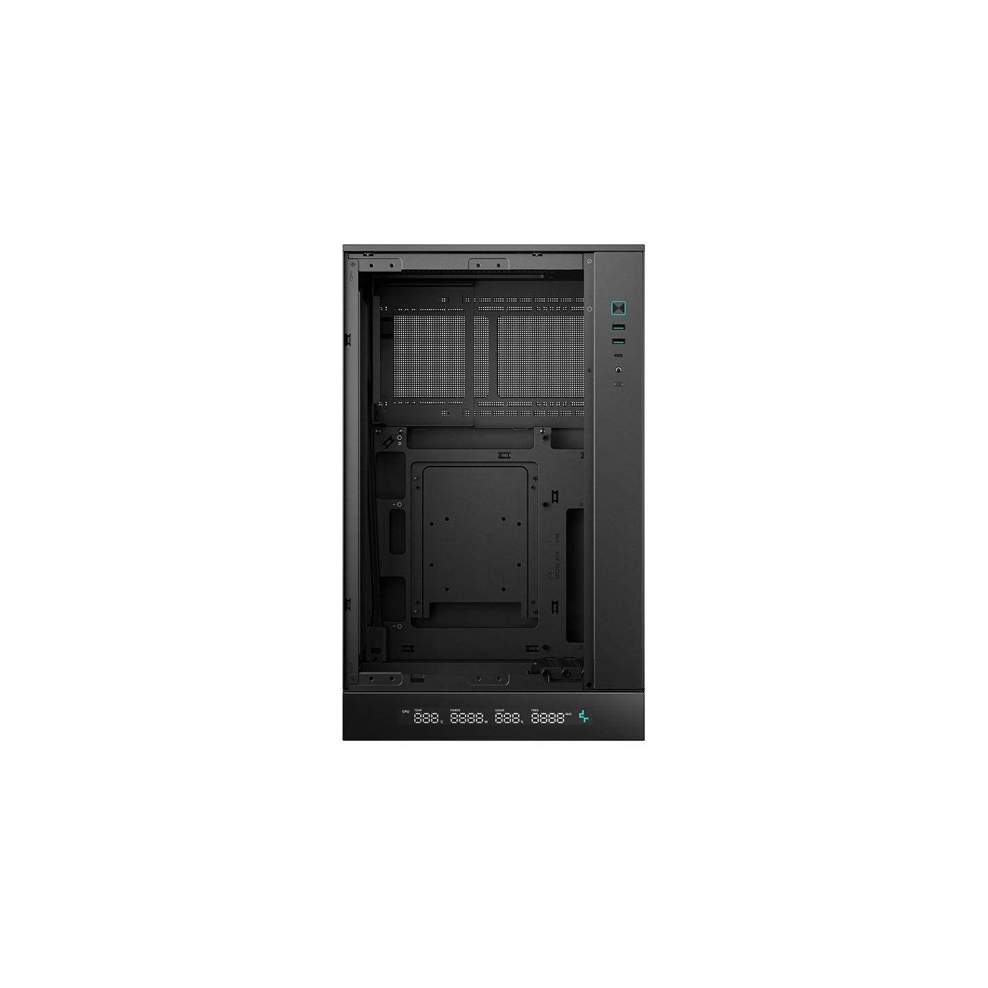 Deepcool CH270 DIGITAL | Black | Mini-Tower | ATX PS2