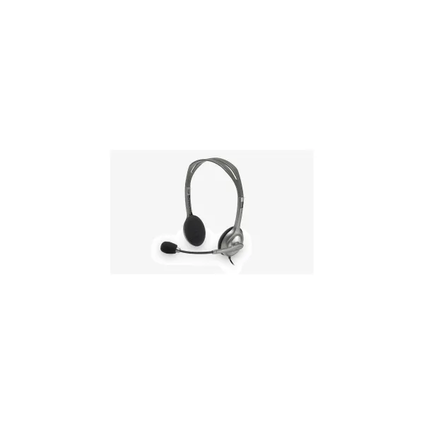 Logitech H111 Corded Stereo Headset - BLACK - 3.5 MM