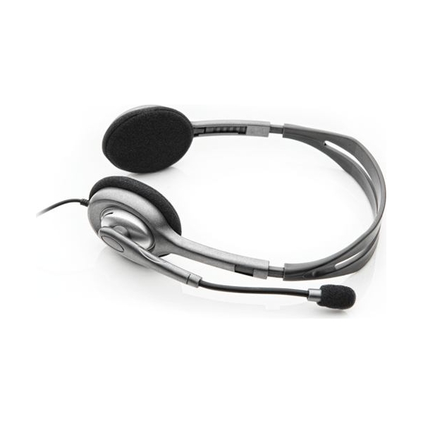 Logitech H111 Corded Stereo Headset - BLACK - 3.5 MM