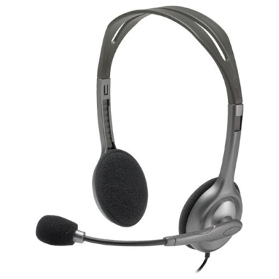 Logitech H111 Corded Stereo Headset - BLACK - 3.5 MM