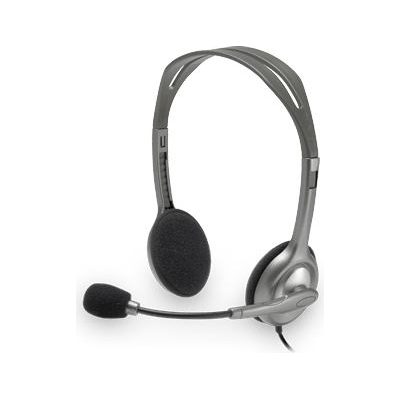 Logitech H111 Corded Stereo Headset - BLACK - 3.5 MM