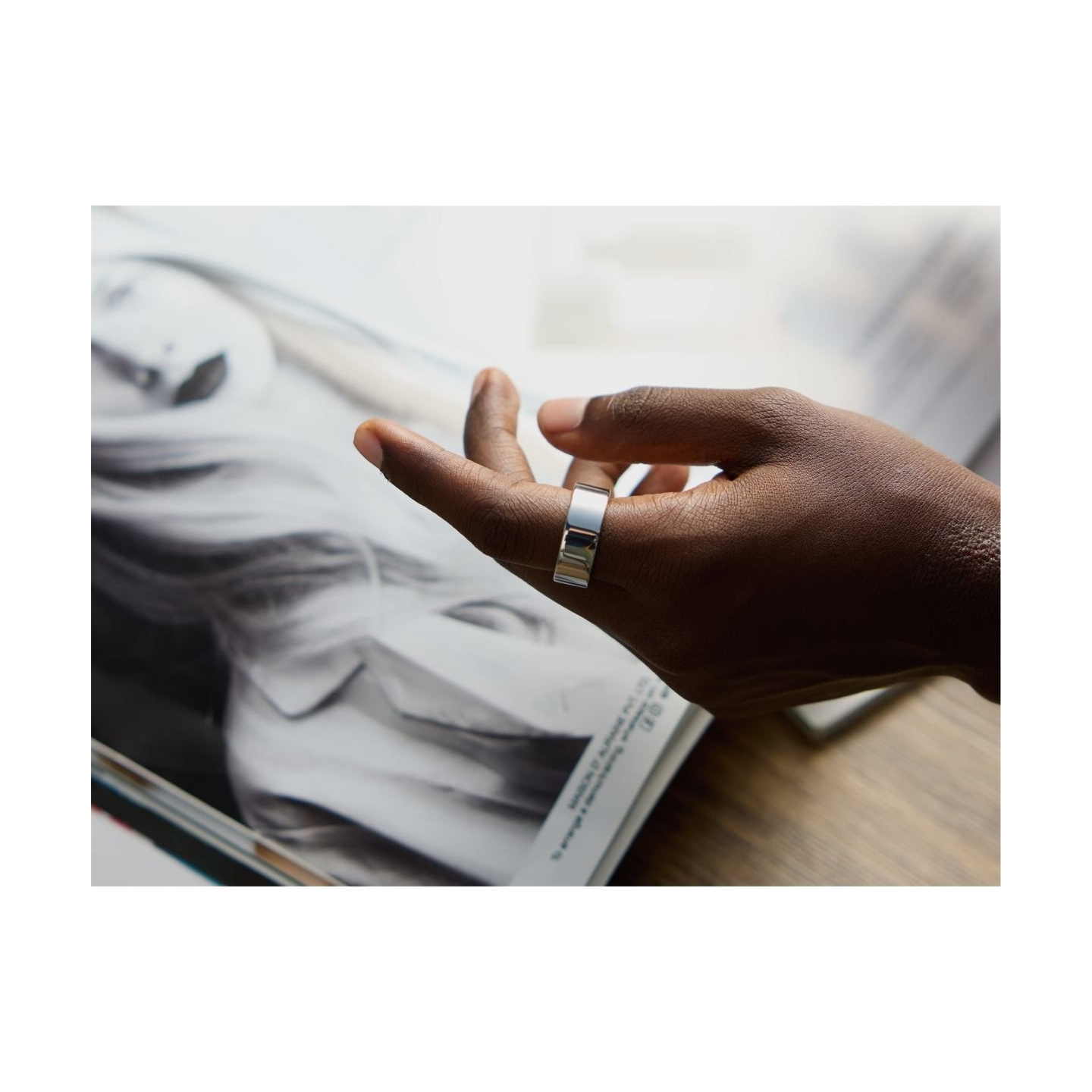 Ultrahuman | Ring Air | Space Silver | Size 12 | Smart Ring