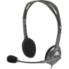 Logitech H111 Corded Stereo Headset - BLACK - 3.5 MM