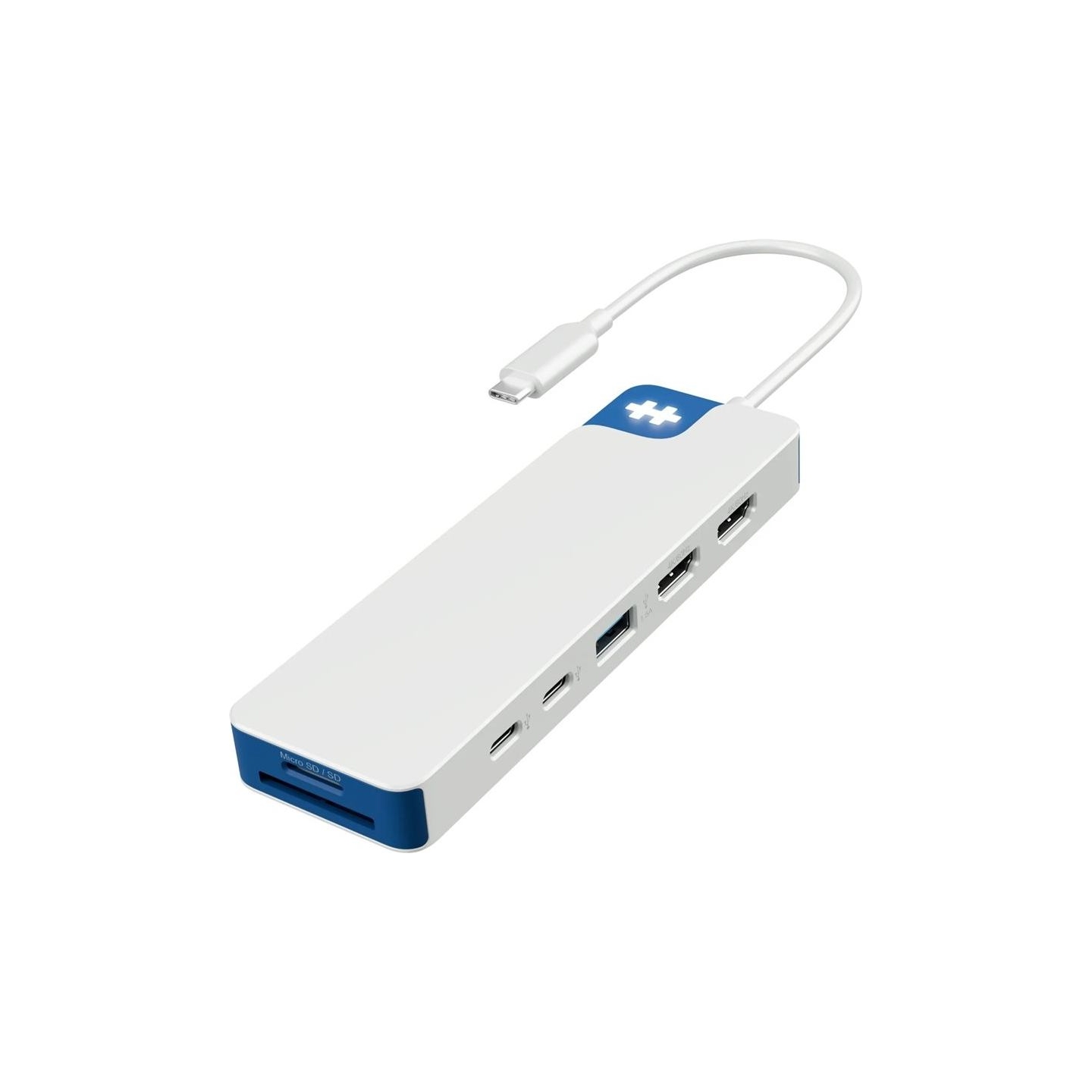 Hyper HyperDrive Flex 9 Port Dual 4K HDMI Dock, White/Blue | HD4103BUGL | HDMI ports quantity 2