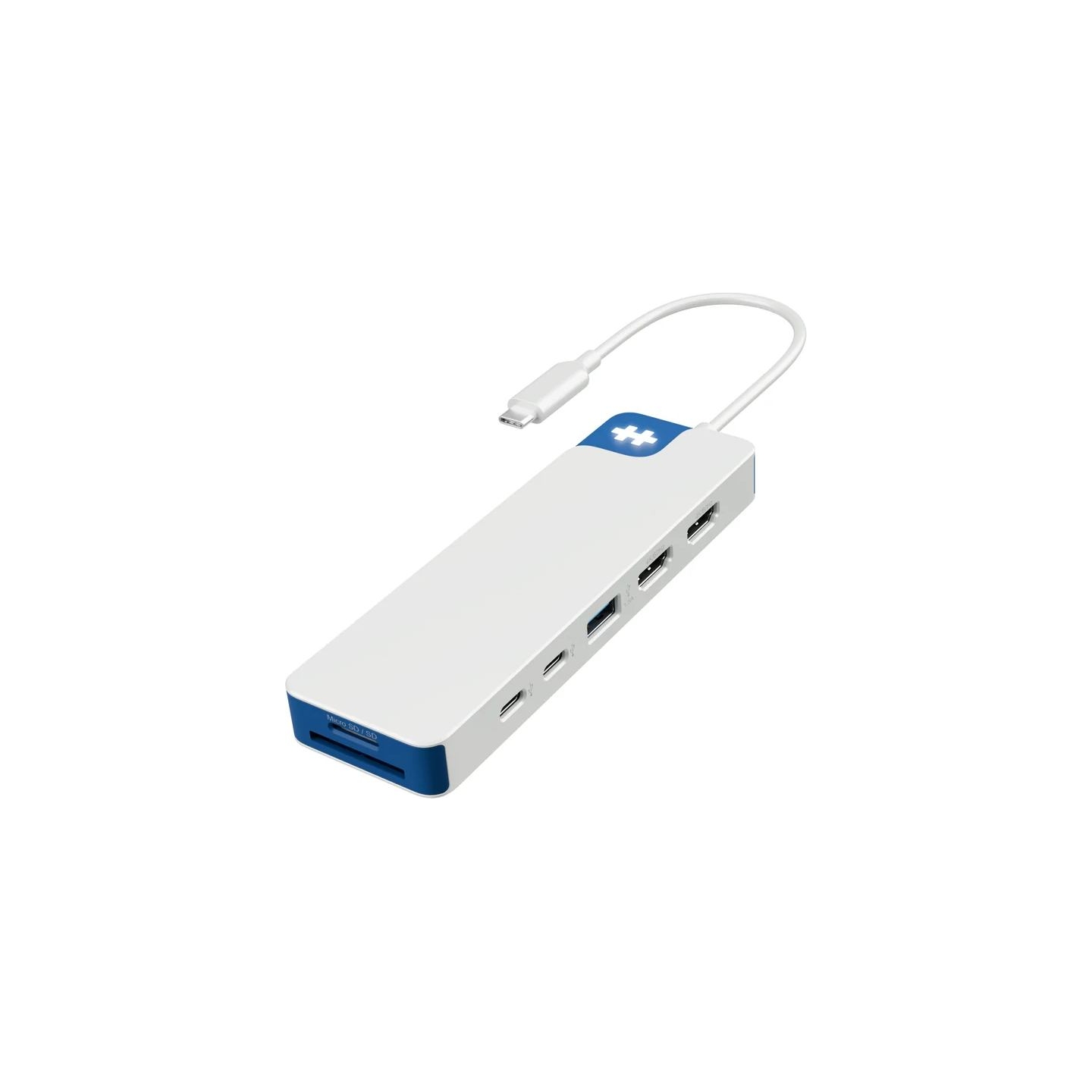 Hyper HyperDrive Flex 9 Port Dual 4K HDMI Dock, White/Blue | HD4103BUGL | HDMI ports quantity 2