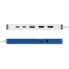 Hyper HyperDrive Flex 9 Port Dual 4K HDMI Dock, White/Blue | HD4103BUGL | HDMI ports quantity 2