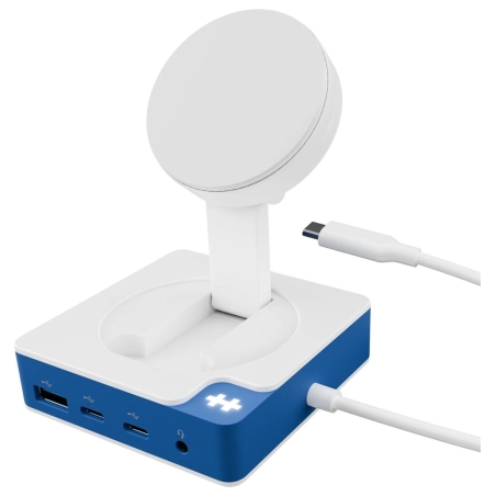 Hyper HyperDrive Flex MagCharge USB-C Hub, White/Blue | HD8100BUGL | HDMI ports quantity 1