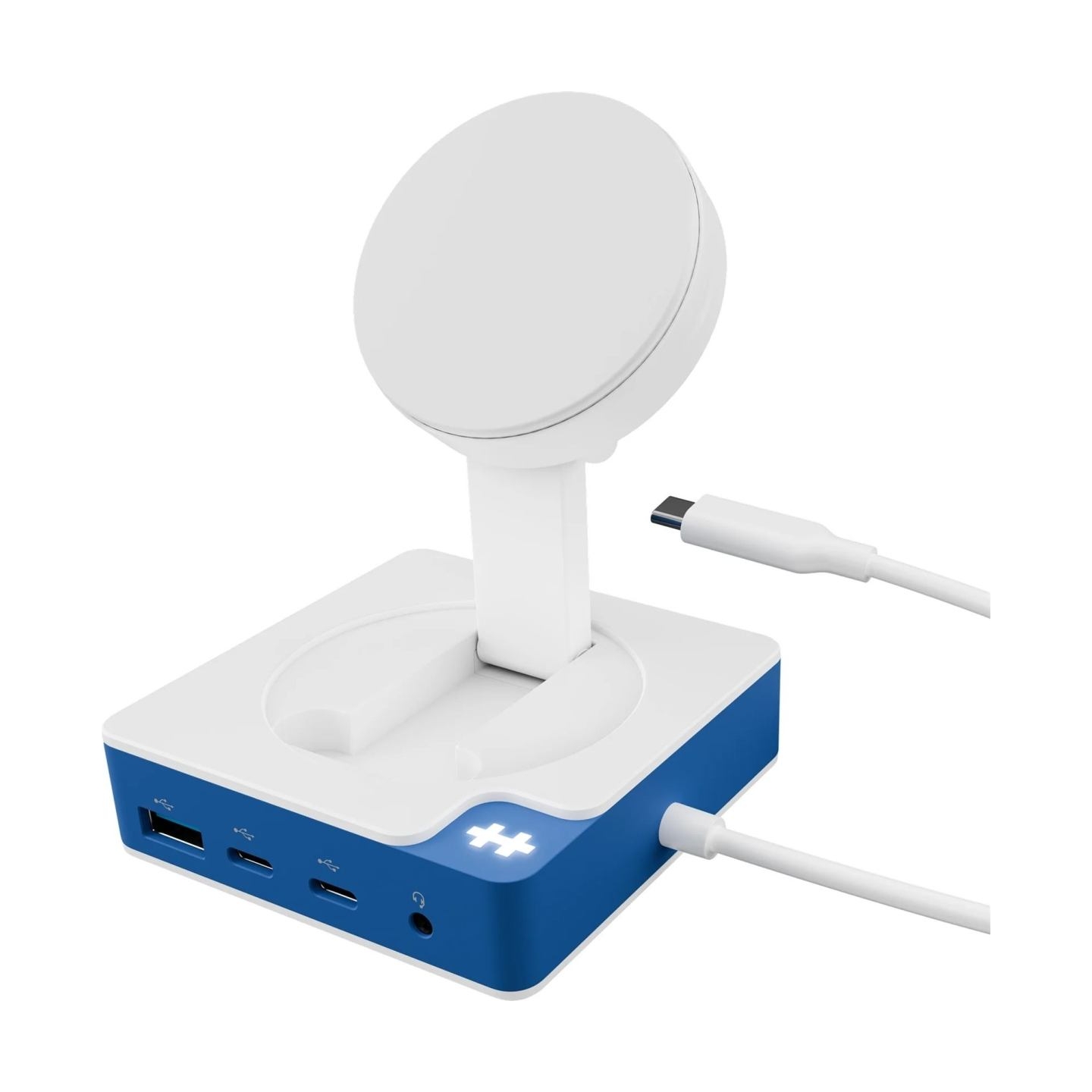 Hyper HyperDrive Flex MagCharge USB-C Hub, White/Blue | HD8100BUGL | HDMI ports quantity 1