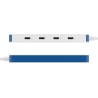 Hyper HyperDrive Flex 4 Port USB-C Hub, White/Blue | HD5201BUGL