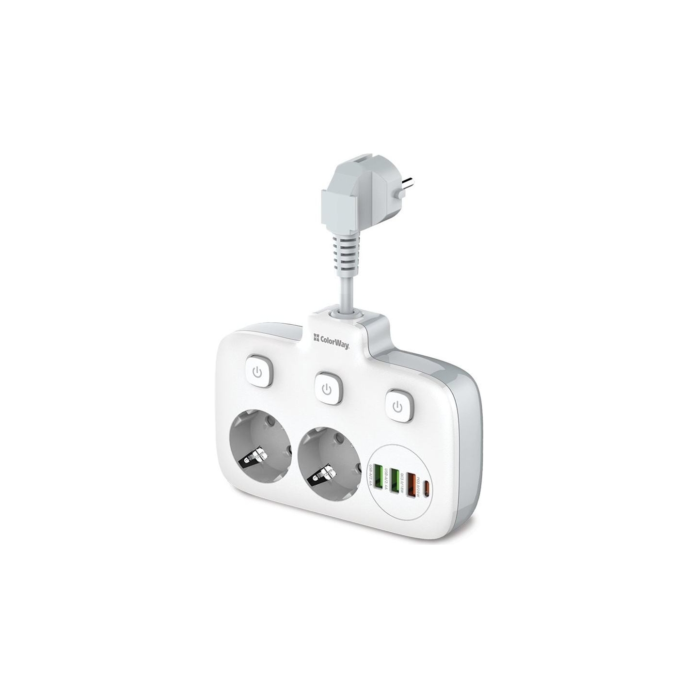 Colorway Power Socket | CW-CHE24PDW