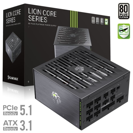 Gamemax PSU | LION CORE 1200P | 1200 W | Platinum | Full Modular