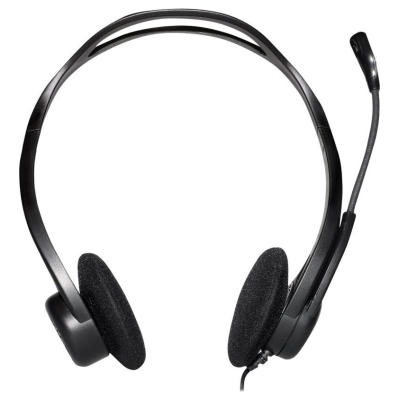 Logitech PC960 Corded Stereo Headset BLACK - USB