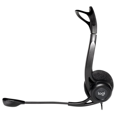 Logitech PC960 Corded Stereo Headset BLACK - USB