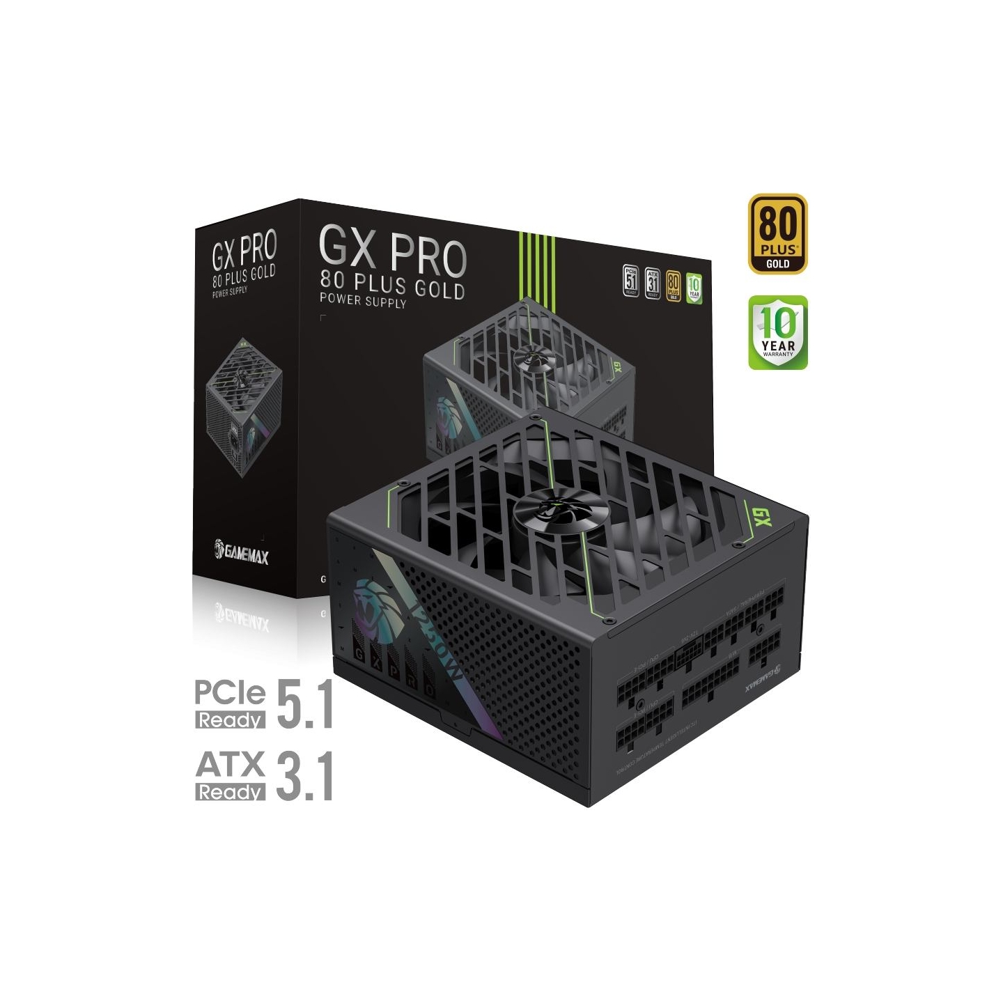 Gamemax PSU | GX PRO 1250G | 1250 W | Gold | Full Modular