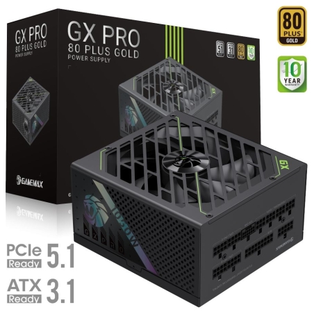 Gamemax PSU | GX PRO 1050G | 1050 W | Gold | Full Modular