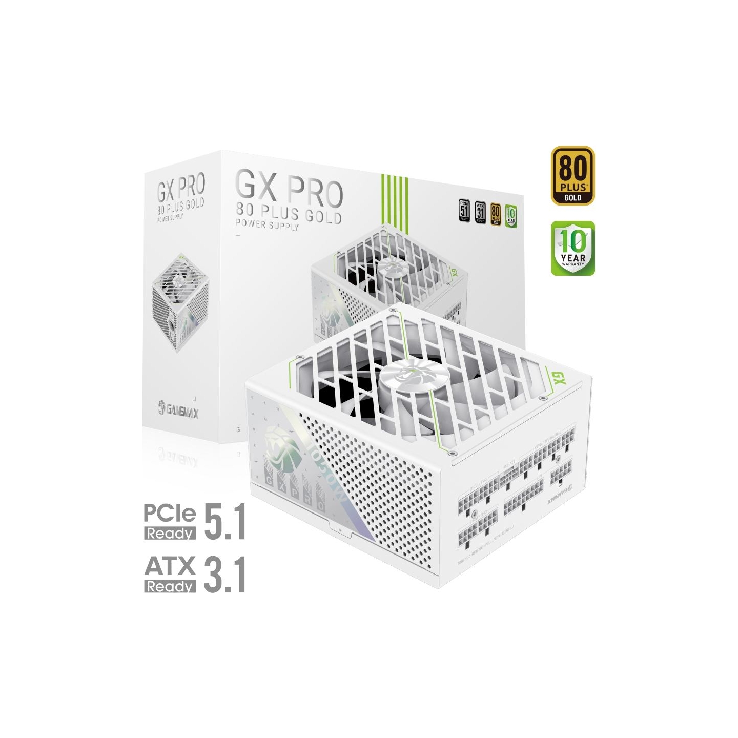 Gamemax PSU | GX PRO 1050G WH | 1050 W | Gold | White | Full Modular