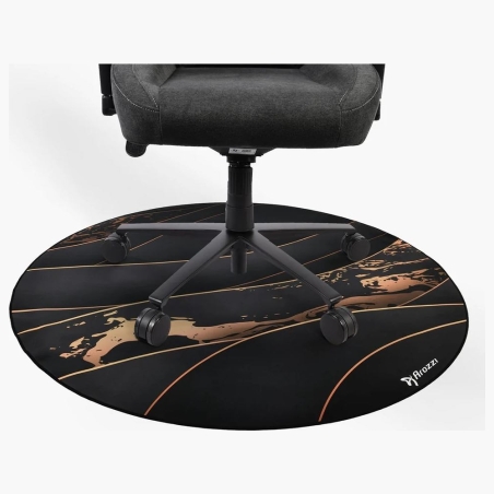 Arozzi Zona Round Floor Pad | Black/Gold