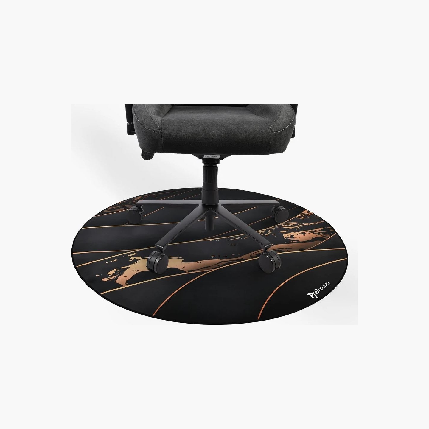Arozzi Zona Round Floor Pad | Black/Gold
