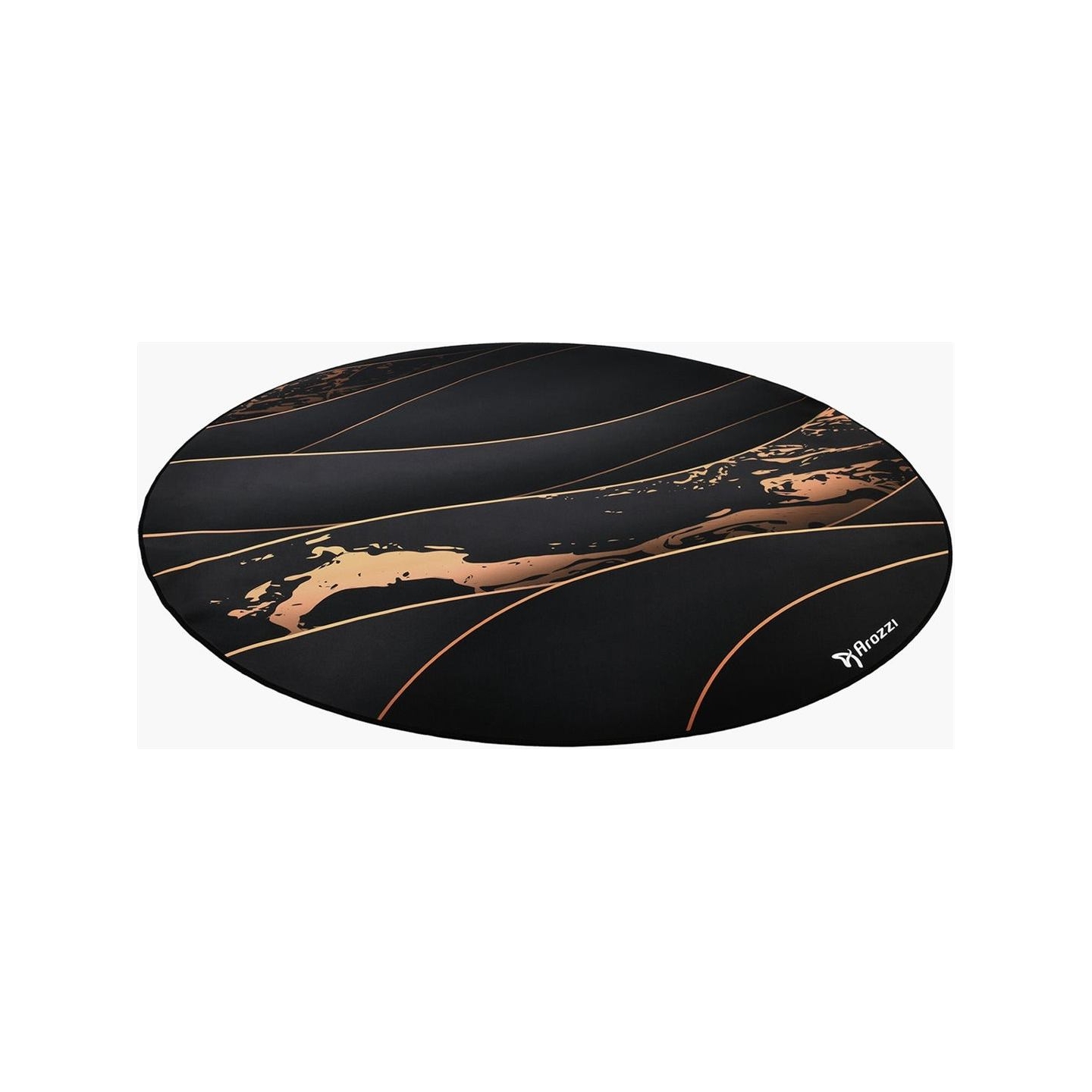 Arozzi Zona Round Floor Pad | Black/Gold