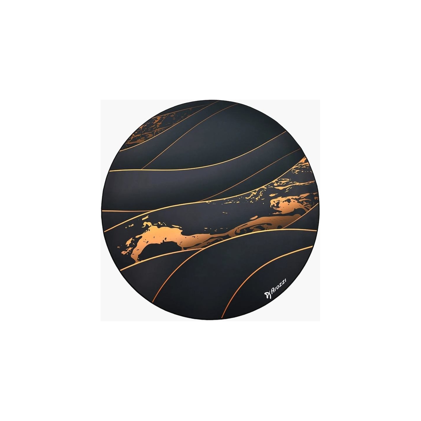 Arozzi Zona Round Floor Pad | Black/Gold