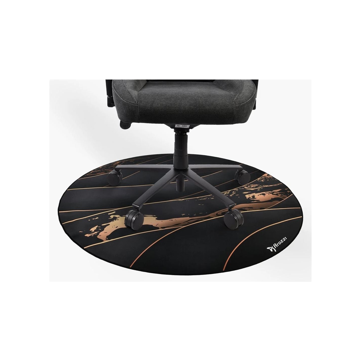 Arozzi Zona Round Floor Pad | Black/Gold