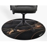 Arozzi Zona Round Floor Pad | Black/Gold