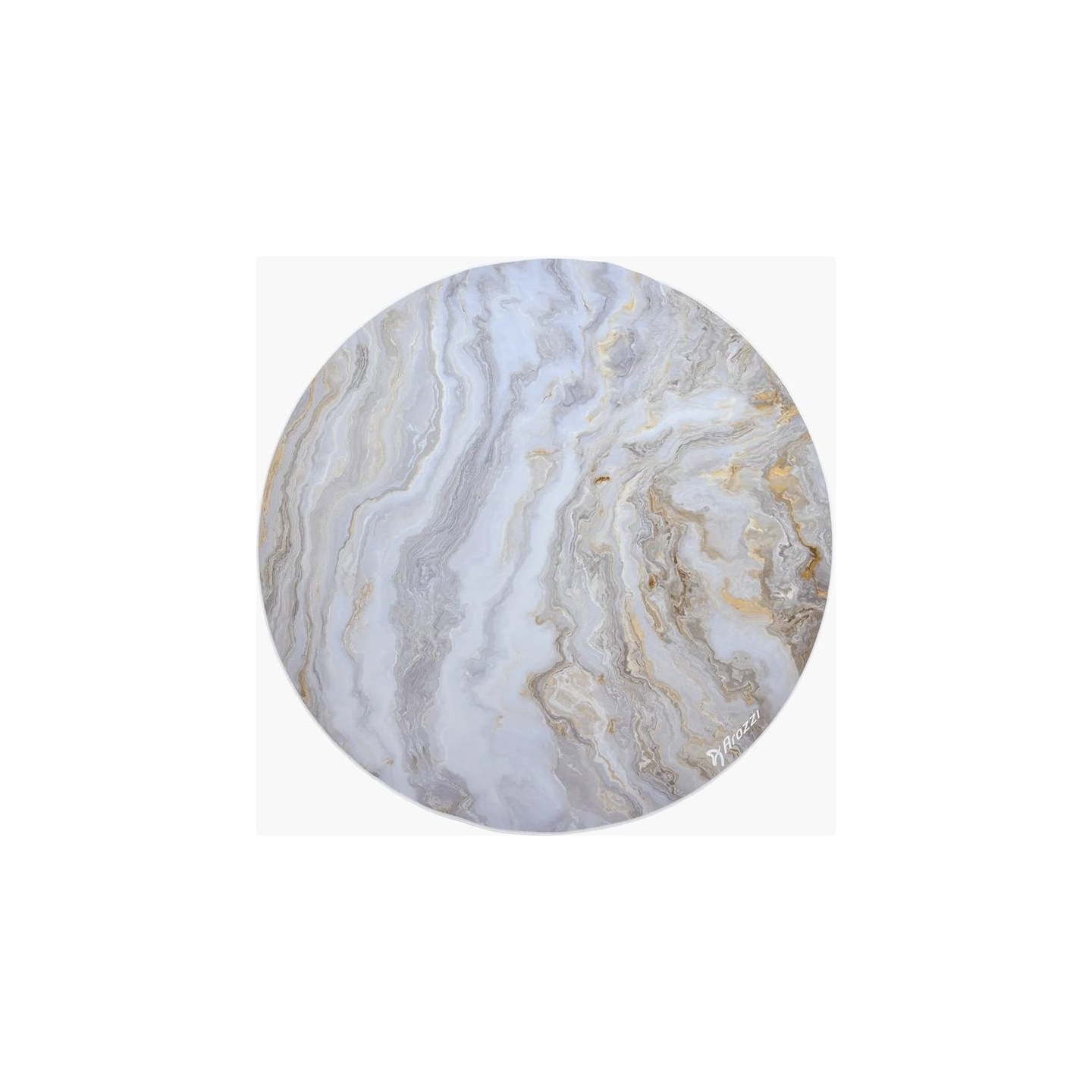 Arozzi Zona Round Floor Pad | White Marble