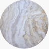 Arozzi Zona Round Floor Pad | White Marble