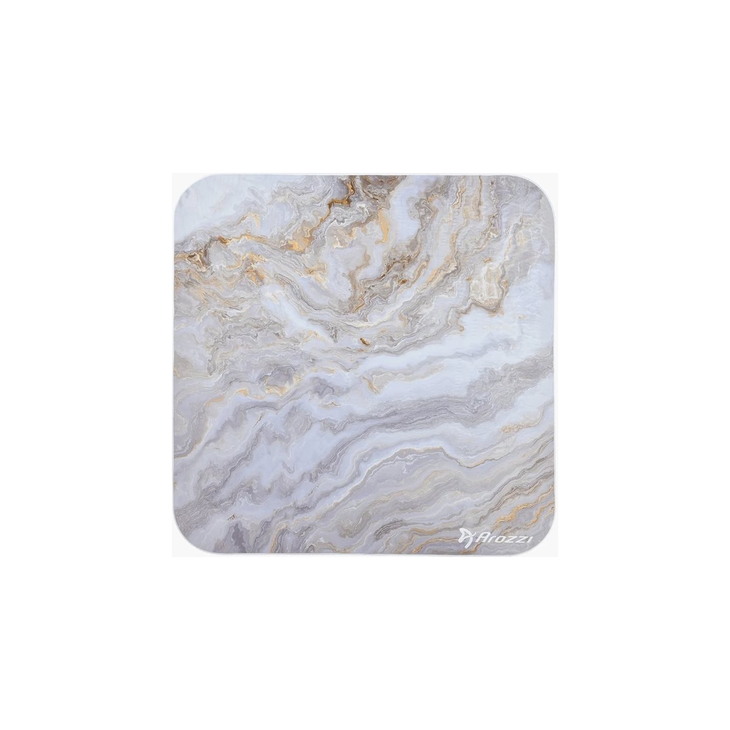 Arozzi Zona Square Floor Pad | White Marble