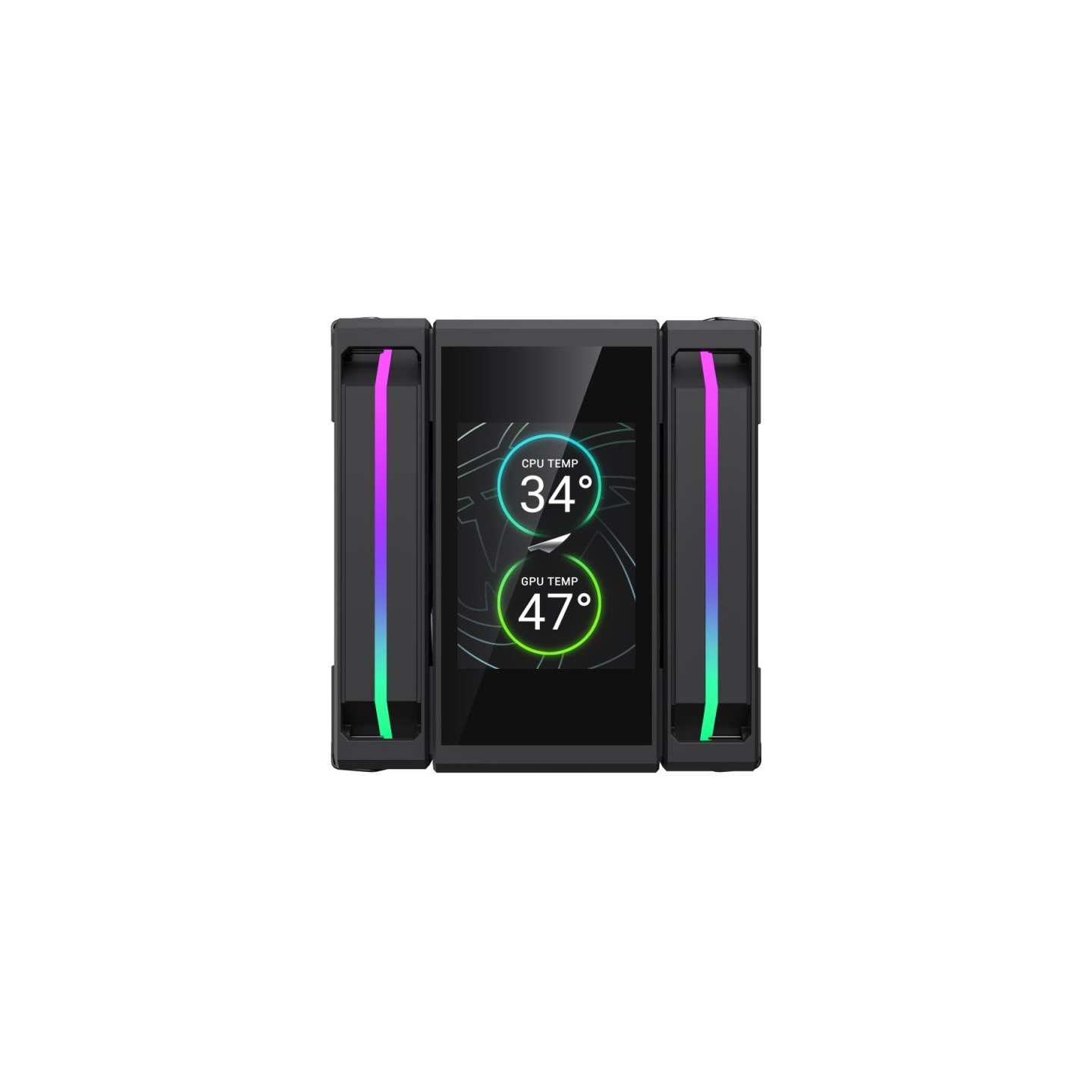 Gamemax CPU Air Cooler | SIGMA 620 LCD BK | Black