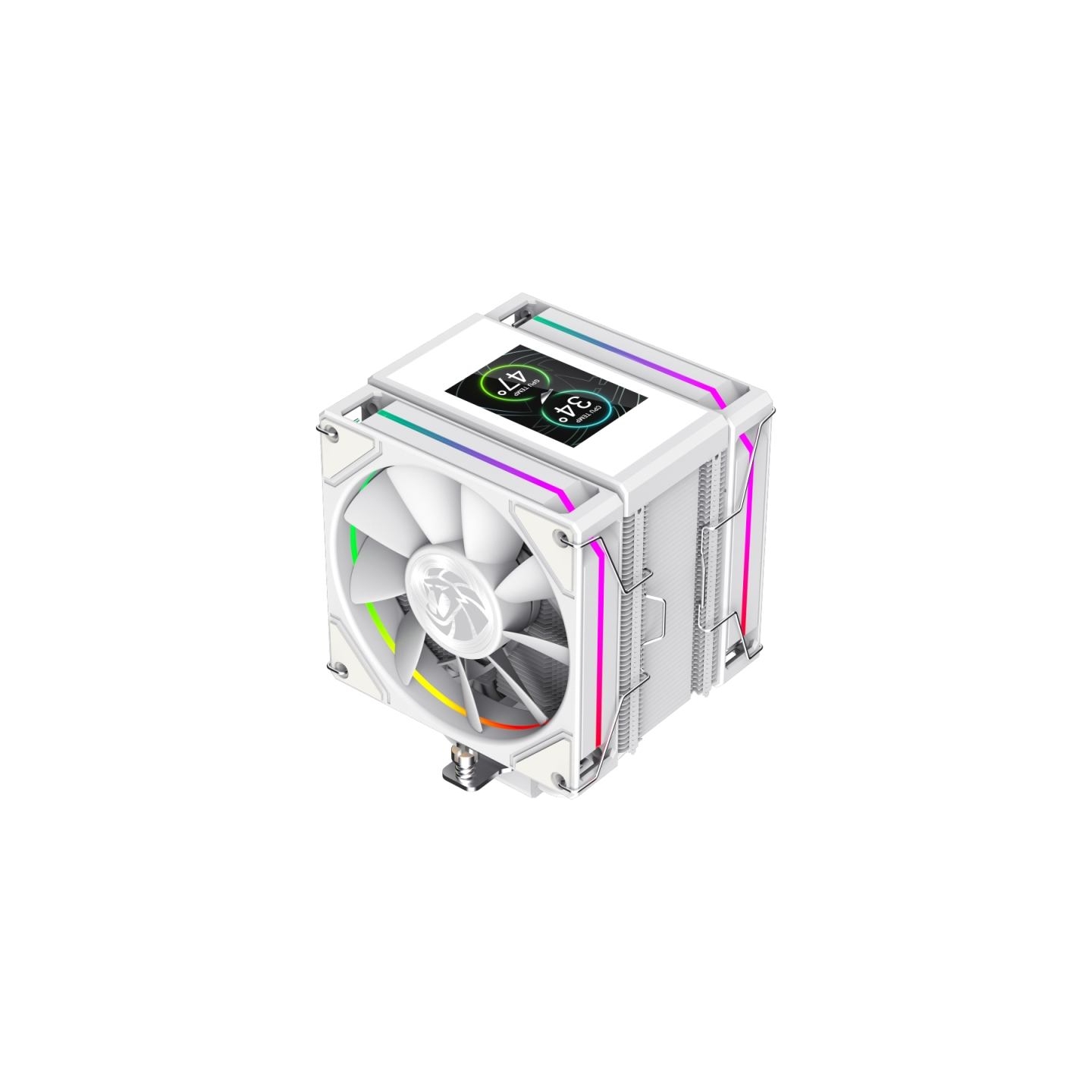 Gamemax CPU Air Cooler | SIGMA 620 LCD WH | White