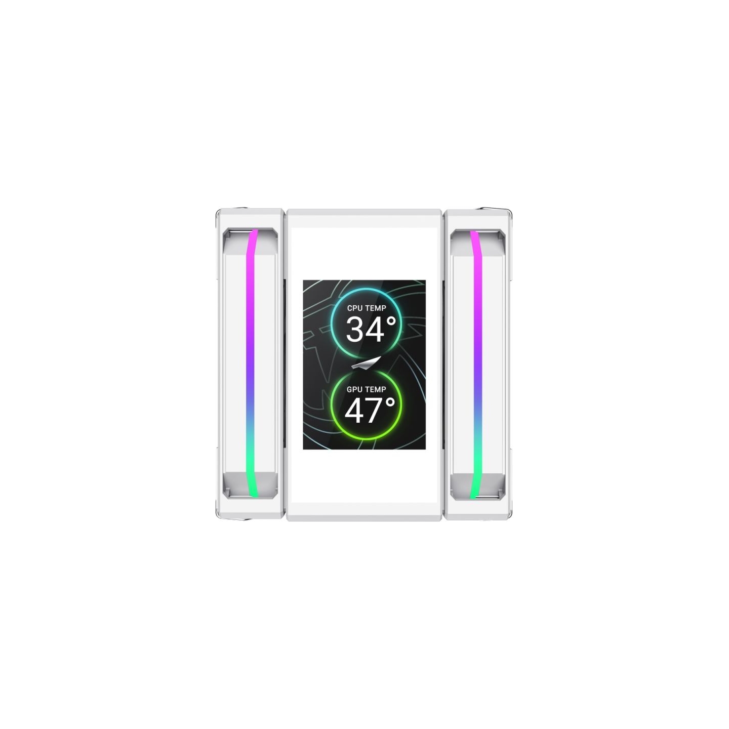 Gamemax CPU Air Cooler | SIGMA 620 LCD WH | White
