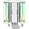 Gamemax CPU Air Cooler | SIGMA 620 LCD WH | White