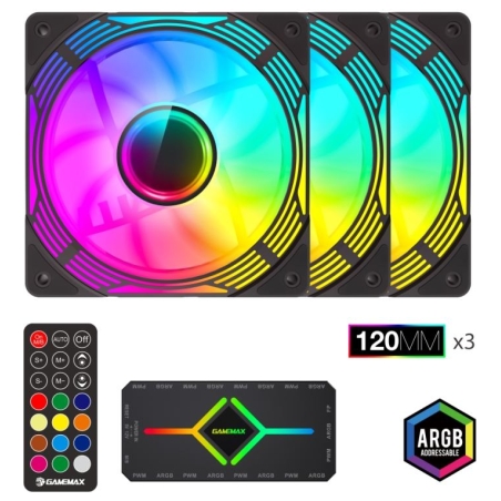 Gamemax Case Fan | KF300 BK | Black