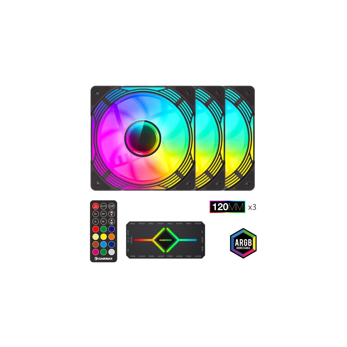 Gamemax Case Fan | KF300 BK | Black