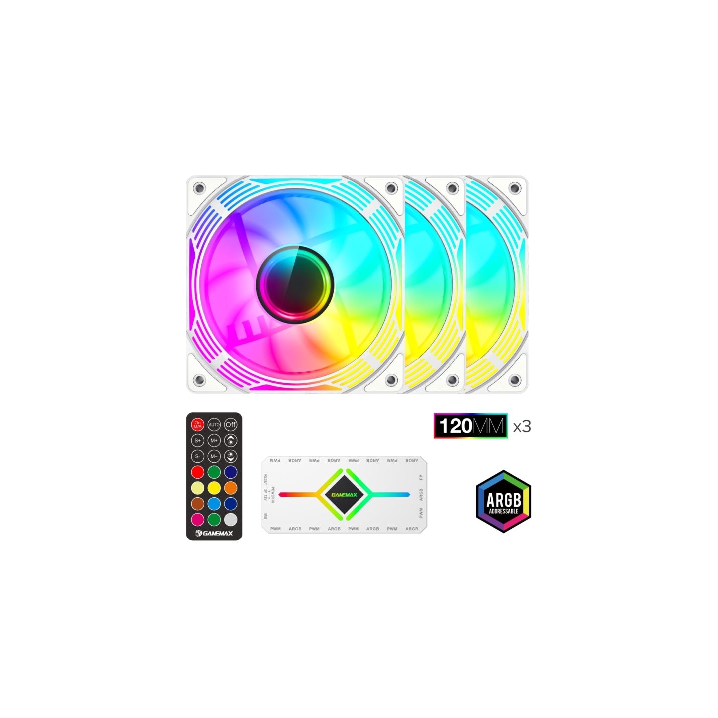 Gamemax Case Fan | KF300 WH | White
